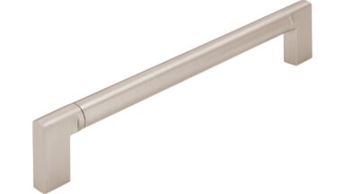 Griff Ebersberg Aluminium - Druckguss edelstahleffekt edelstahleffekt - 174 mm lang  vor weißem Hintergrund