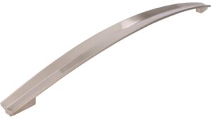 Griff Eggenstein-Leopoldshafen Druckguss vernickelt feingeschliffen - 359 mm lang vor weißem Hintergrund