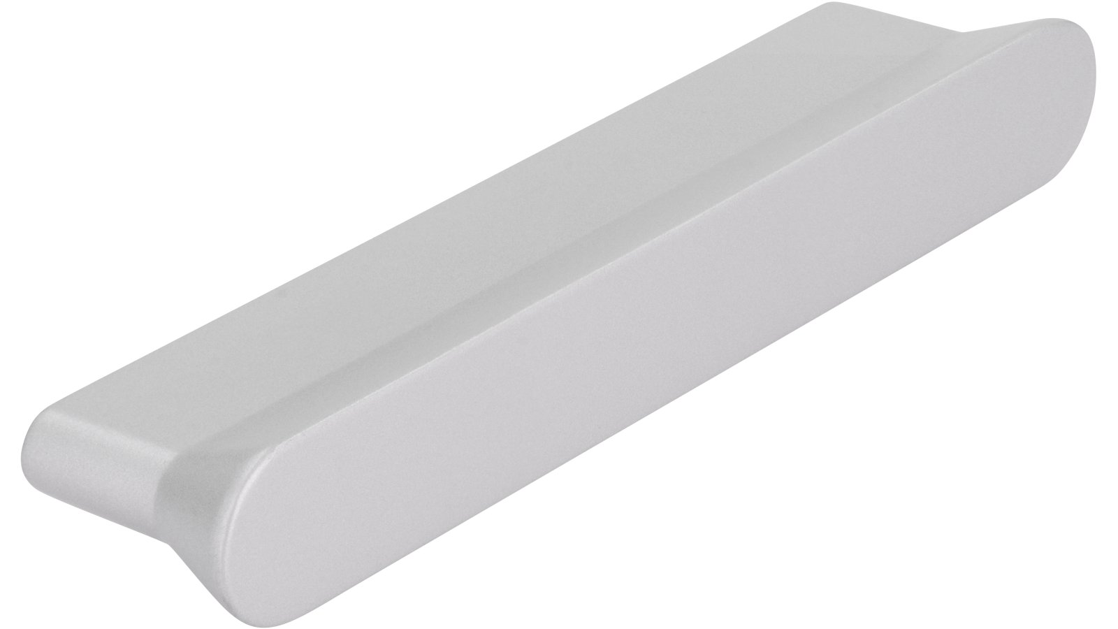 Moebelgriff-Engelskirchen-alufarbig-Zinkdruckguss-laenge-111-617788-seitlich Griff Engelskirchen Druckguss alufarbig pulverbeschichtet - 111 mm lang vor weißem Hintergrund