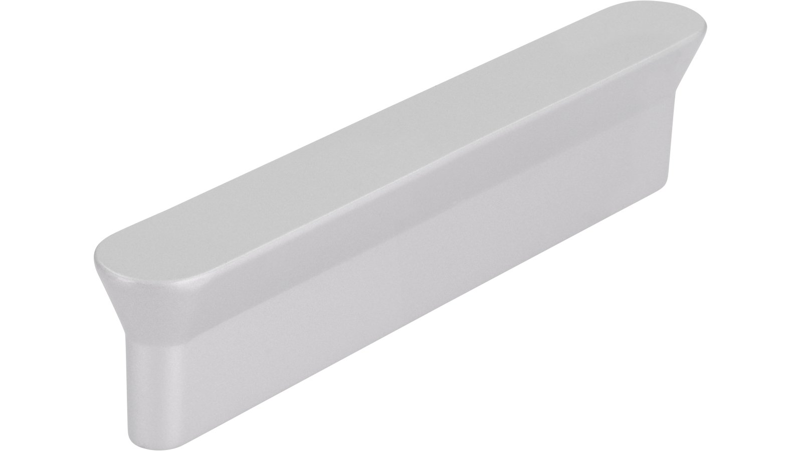 Moebelgriff-Engelskirchen-alufarbig-Zinkdruckguss-laenge-111-617788 Griff Engelskirchen Druckguss alufarbig pulverbeschichtet - 111 mm lang vor weißem Hintergrund