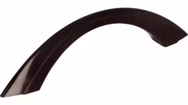Griff Flensburg Kunststoff schwarz-braun - 134 mm lang vor weißem Hintergrund