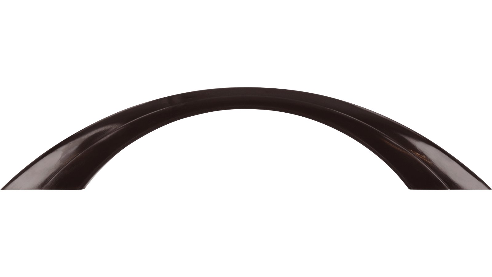 Griff Flensburg Kunststoff schwarz-braun - 134 mm lang  vor weißem Hintergrund