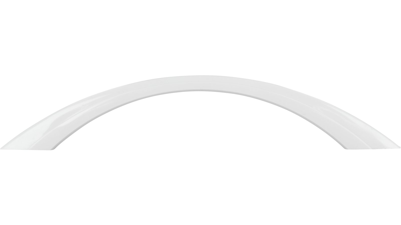 Moebelgriff-Flensburg-weiss-Kunststoff-laenge-166-234656-stehend Griff Flensburg Kunststoff weiß - 166 mm lang vor weißem Hintergrund