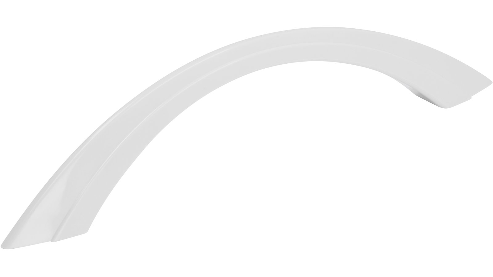 Moebelgriff-Flensburg-weiss-Kunststoff-laenge-166-234656 Griff Flensburg Kunststoff weiß - 166 mm lang vor weißem Hintergrund