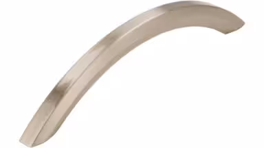 Griff Frankental Druckguss matt vernickelt - 115 mm lang vor weißem Hintergrund