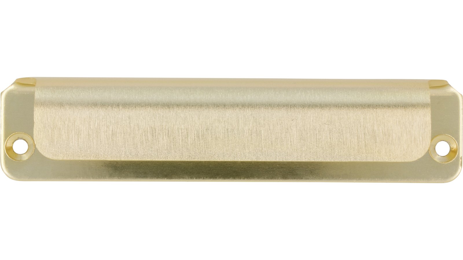 Griff Friedberg Aluminium gold matt - 120 mm lang  vor weißem Hintergrund