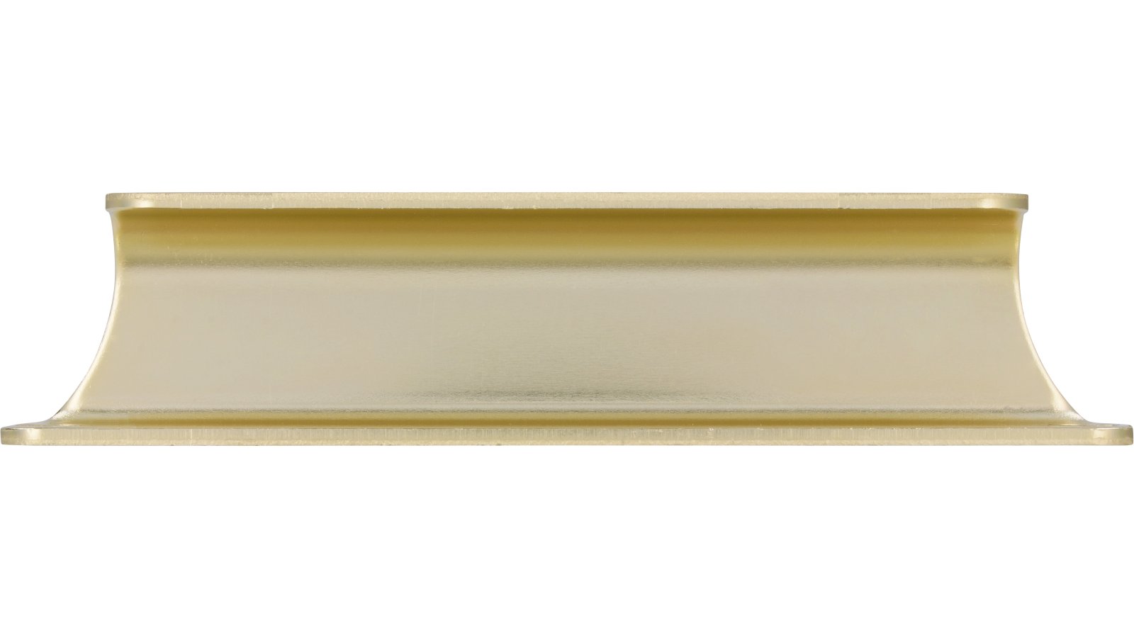 Griff Friedberg Aluminium gold matt - 120 mm lang  vor weißem Hintergrund