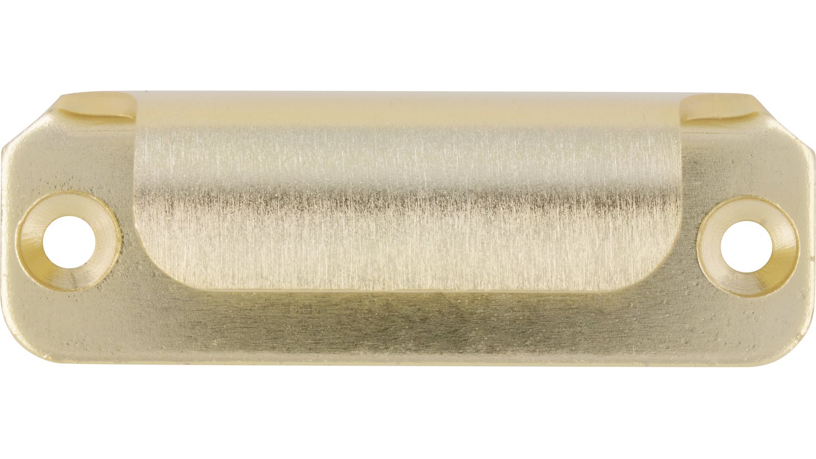 Moebelgriff-Friedberg-gold-alufarbig-Aluminium-laenge-60-761520-front Griff Friedberg Aluminium gold matt - 60 mm lang vor weißem Hintergrund