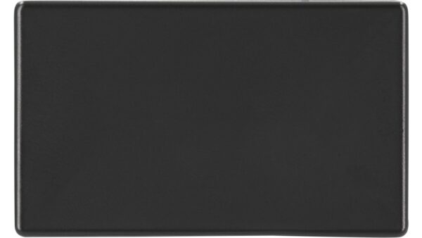 Griff Frohburg Druckguss schwarz matt pulverbeschichtet - 50 mm lang  vor weißem Hintergrund