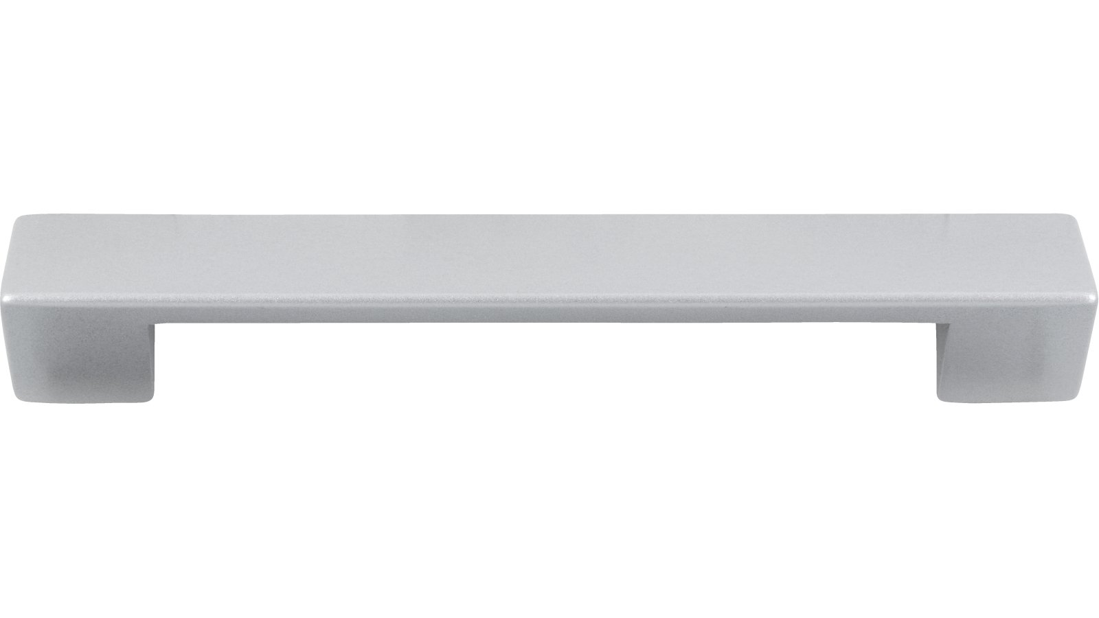 Griff Gelnhausen Druckguss alufarbig pulverbeschichtet - 110 mm lang  vor weißem Hintergrund