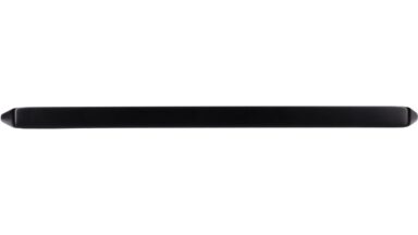 Griff Grenzhausen Druckguss schwarz matt pulverbeschichtet - 196 mm lang  vor weißem Hintergrund