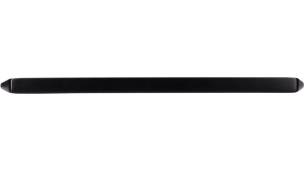Griff Grenzhausen Druckguss schwarz matt pulverbeschichtet - 196 mm lang  vor weißem Hintergrund