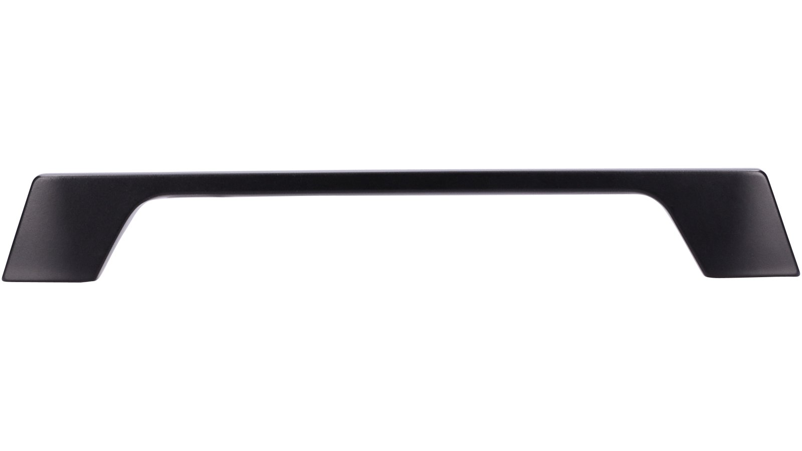 Griff Grenzhausen Druckguss schwarz matt pulverbeschichtet - 196 mm lang  vor weißem Hintergrund