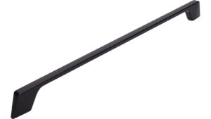 Griff Grenzhausen Druckguss schwarz matt pulverbeschichtet - 356 mm lang  vor weißem Hintergrund