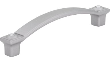 Griff Gunzenhausen Druckguss alufarbig pulverbeschichtet swarovski® kristalle - 110 mm lang vor weißem Hintergrund