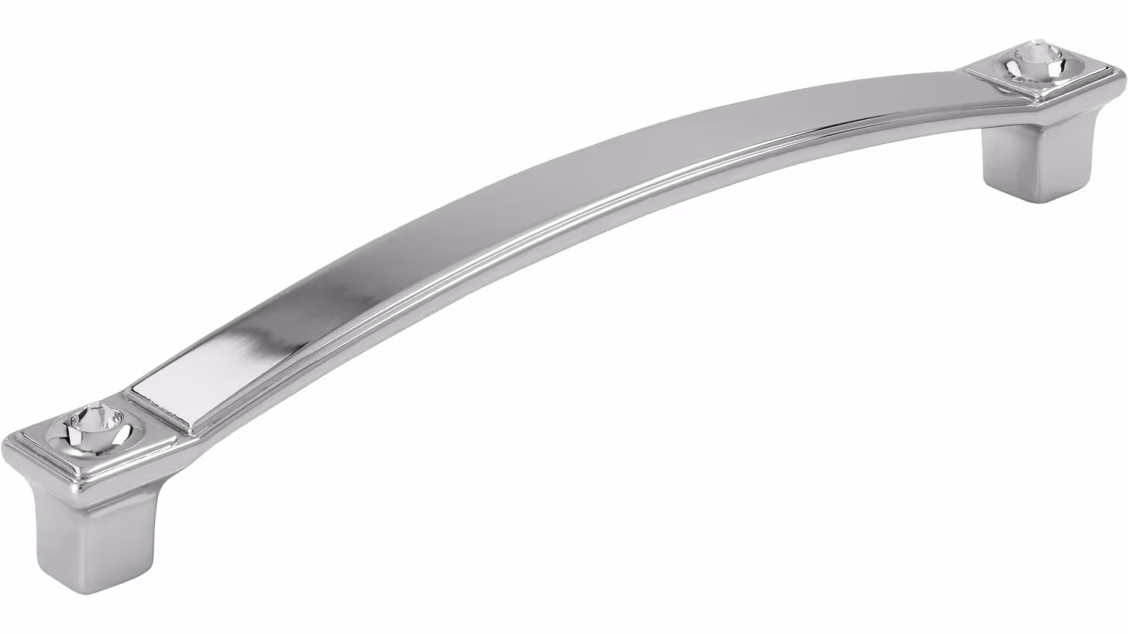 Griff Gunzenhausen Druckguss chrom glänzend swarovski® kristalle - 142 mm lang  vor weißem Hintergrund