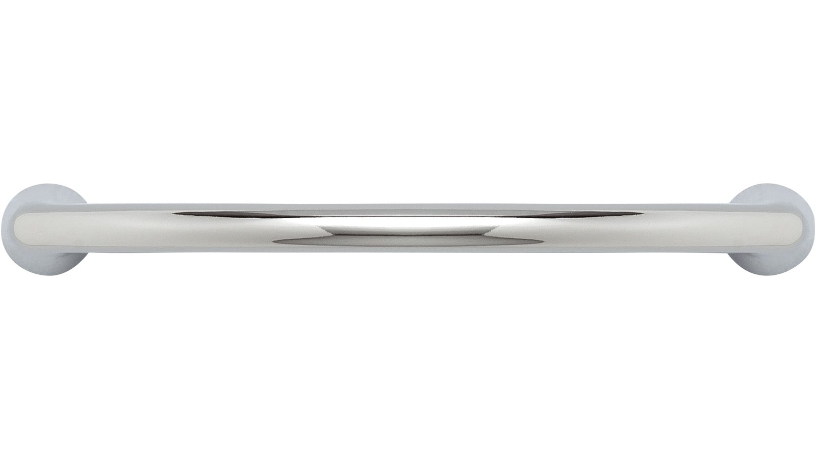 Moebelgriff-Halberstadt-chrom-Zinkdruckguss-laenge-73-406138-front Griff Halberstadt Druckguss chrom glänzend - 73 mm lang vor weißem Hintergrund