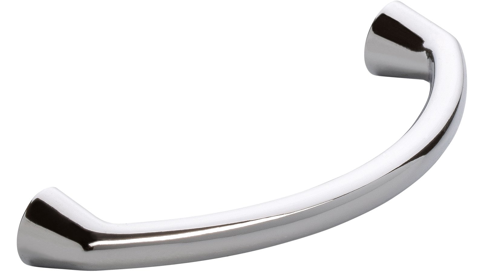 Moebelgriff-Halberstadt-chrom-Zinkdruckguss-laenge-73-406138-seitlich Griff Halberstadt Druckguss chrom glänzend - 73 mm lang vor weißem Hintergrund