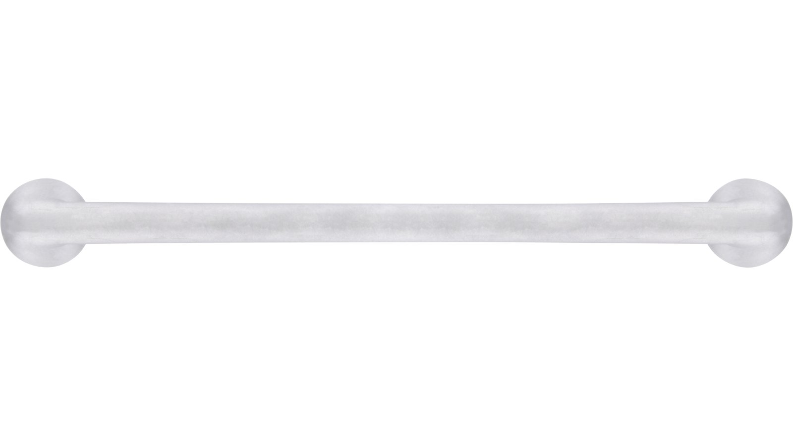 Griff Halberstadt Druckguss chrom matt - 73 mm lang  vor weißem Hintergrund