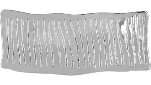 Griff Hilchenbach Druckguss chrom glänzend - 130 mm lang  vor weißem Hintergrund