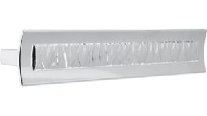 Griff Hille Druckguss chrom glänzend - 202 mm lang  vor weißem Hintergrund