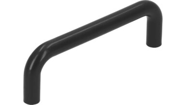 Griff Hösbach Kunststoff schwarz 2 stück - 106 mm lang  vor weißem Hintergrund