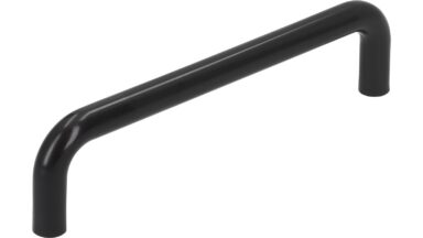 Griff Hösbach Kunststoff schwarz 2 stück - 138 mm lang vor weißem Hintergrund