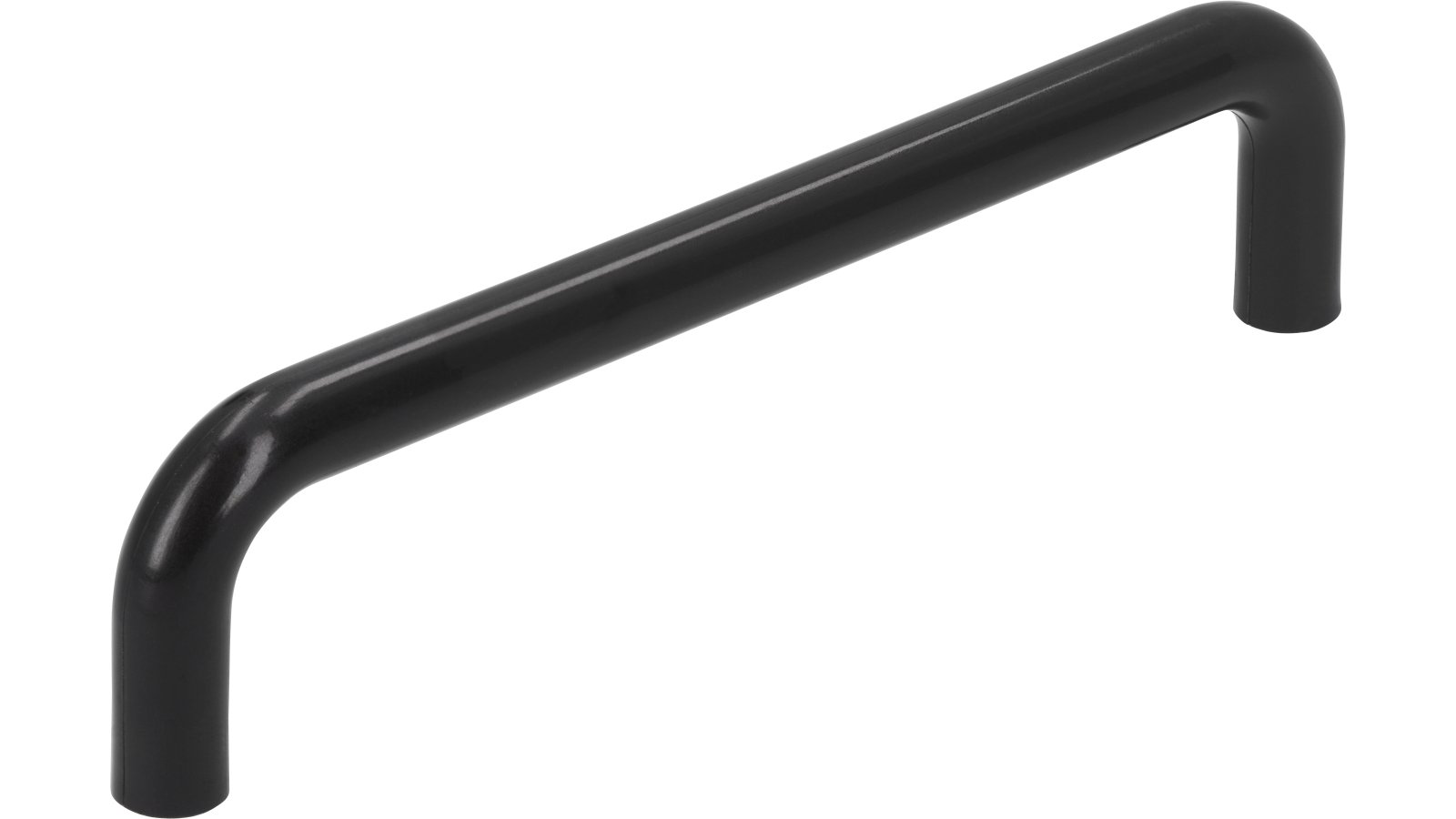 Griff Hösbach Kunststoff schwarz 2 stück - 138 mm lang  vor weißem Hintergrund
