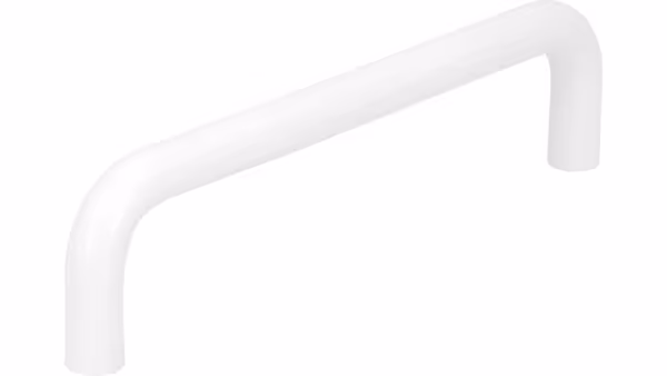 Griff Hösbach Kunststoff weiß 2 stück - 138 mm lang vor weißem Hintergrund