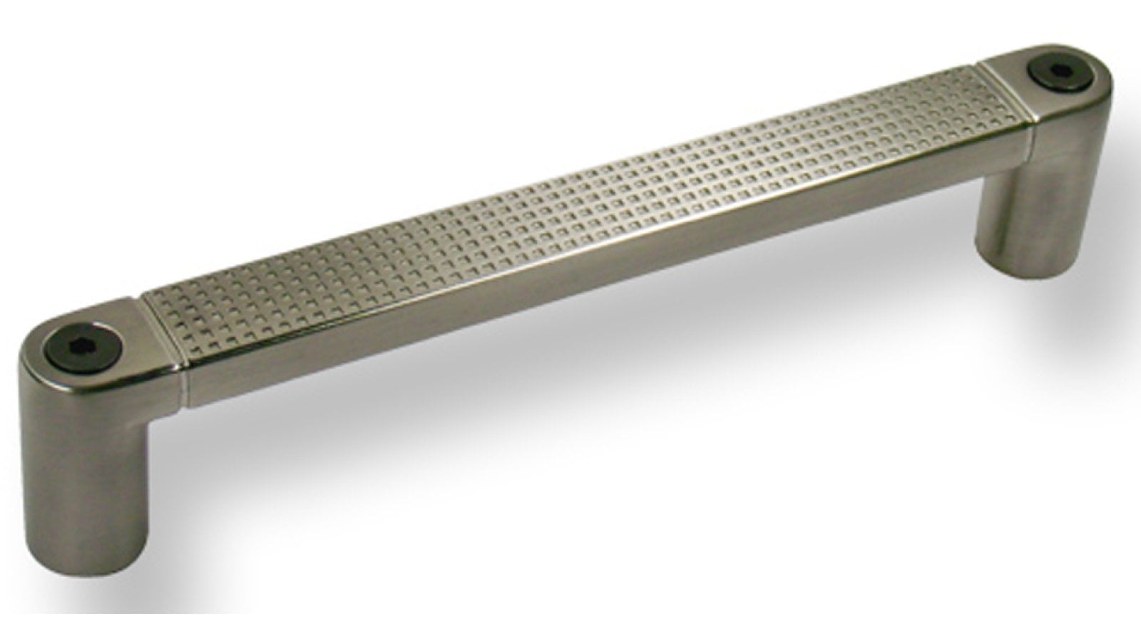 Griff Hohenstein-Ernstthal Druckguss vernickelt feingeschliffen - 178 mm lang  vor weißem Hintergrund