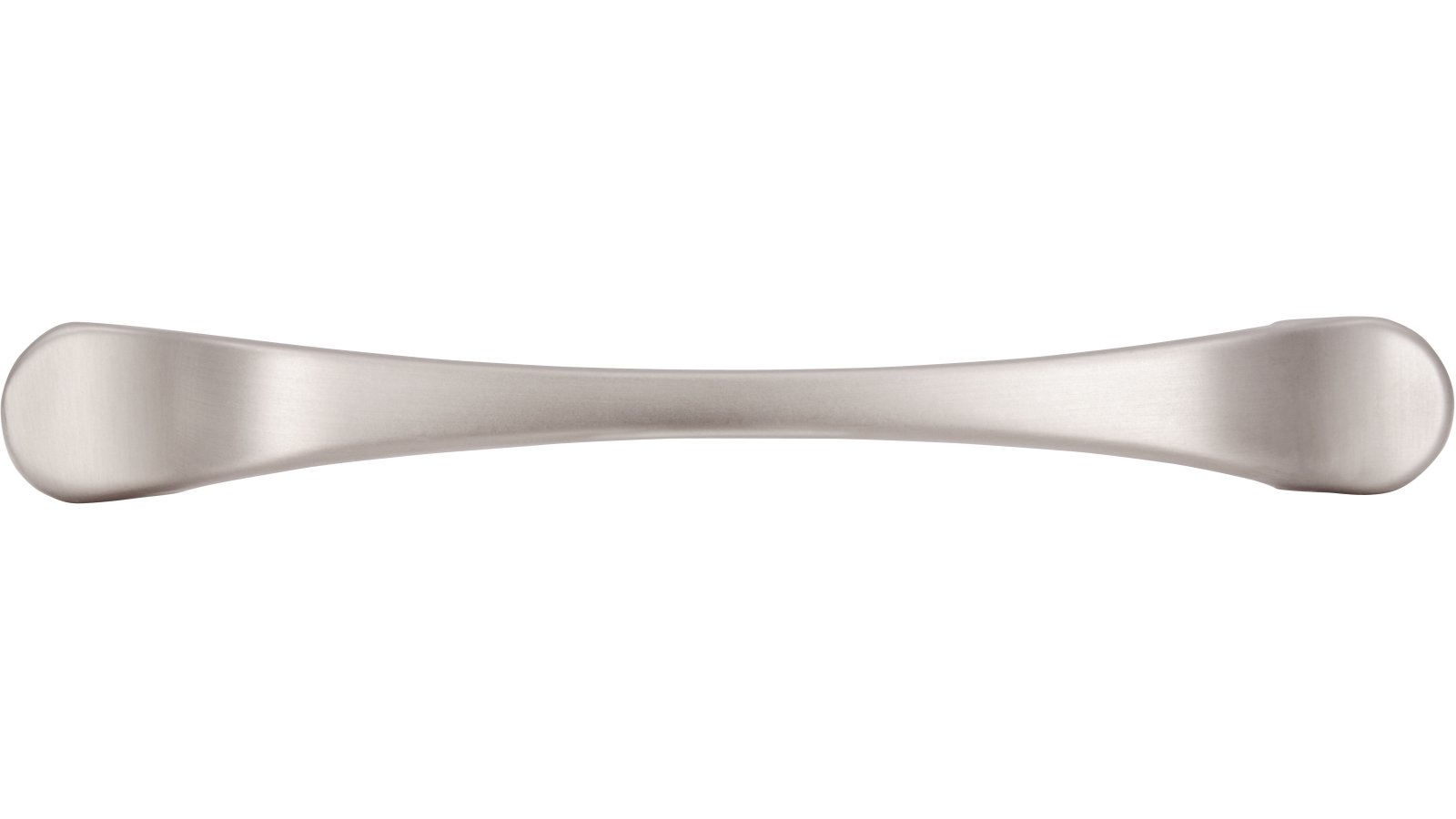 Moebelgriff-Illingen-edelstahlfarbig-edelstahlfarbig-Edelstahl-Stahl-Zinkdruckguss-laenge-118-648504-front Griff Illingen Druckguss edelstahleffekt - 118 mm lang vor weißem Hintergrund