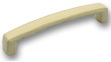 Griff Ilsenburg Kunstleder - Kunststoff beige - 178 mm lang  vor weißem Hintergrund