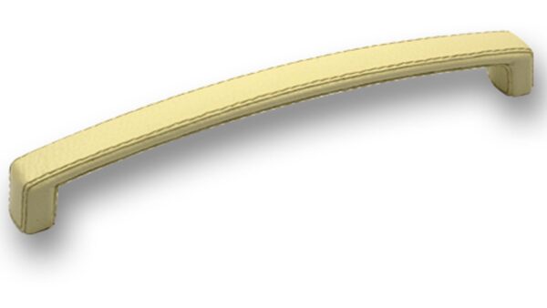 Griff Ilsenburg Kunstleder - Kunststoff beige - 242 mm lang vor weißem Hintergrund