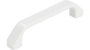 Griff Iserlohn Kunststoff weiß - 117 mm lang  vor weißem Hintergrund