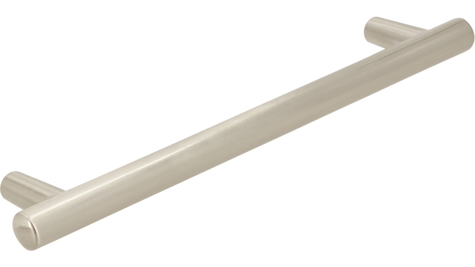 Griff Kaltenkirchen Druckguss vernickelt feingeschliffen - 157 mm lang  vor weißem Hintergrund