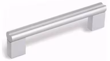 Griff Karben Aluminium silber natur matt - 159 mm lang  vor weißem Hintergrund