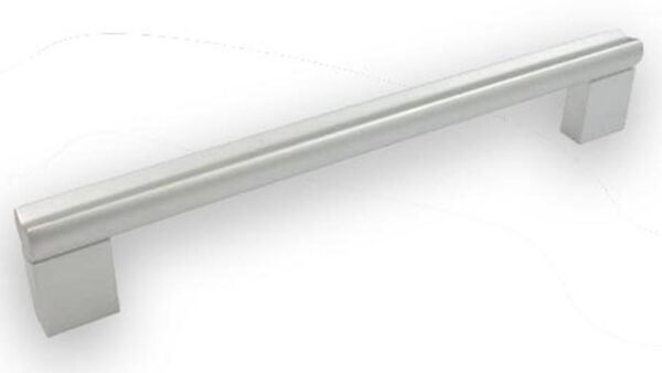 Griff Karben Aluminium silber natur matt - 223 mm lang vor weißem Hintergrund