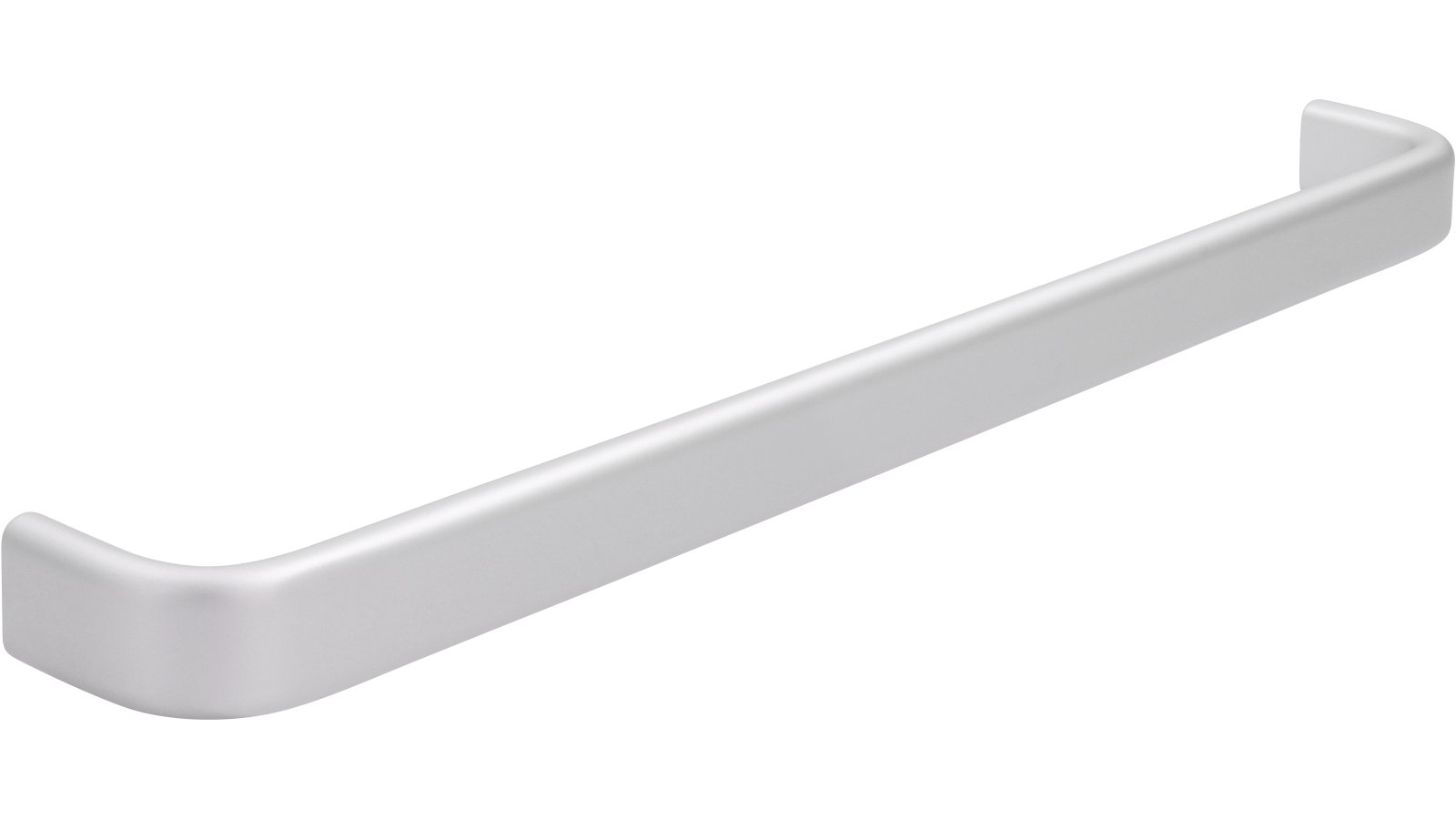Griff Kelkheim Aluminium silber natur matt - 328 mm lang  vor weißem Hintergrund