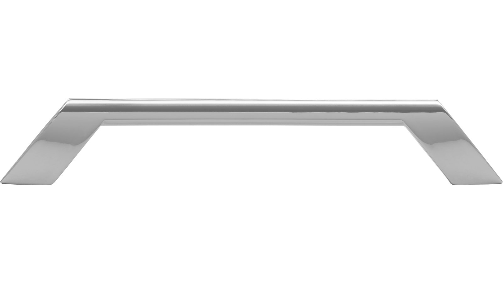 Moebelgriff-Kenzingen-chrom-Zinkdruckguss-laenge-192-830220-stehend Griff Kenzingen Druckguss chrom glänzend - 192 mm lang vor weißem Hintergrund