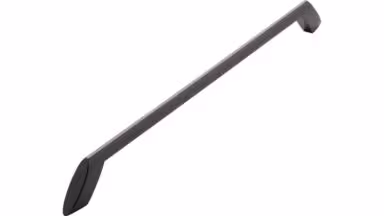 Griff Kenzingen Druckguss Schwarz chrom - 352 mm lang vor weißem Hintergrund