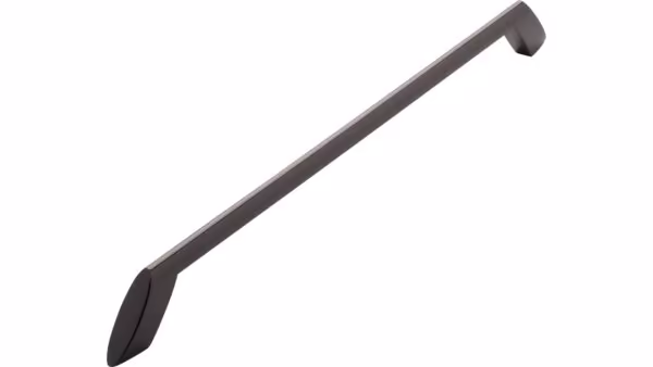 Griff Kenzingen Druckguss Schwarz chrom - 352 mm lang  vor weißem Hintergrund