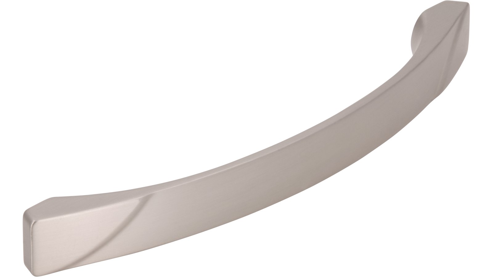 Griff Kenzingen Druckguss edelstahleffekt - 188 mm lang  vor weißem Hintergrund