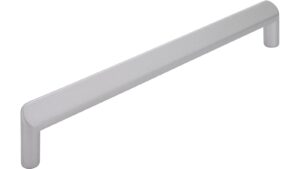 Griff Kierspe Druckguss alufarbig pulverbeschichtet - 201 mm lang vor weißem Hintergrund