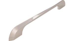 Griff Kraichtal Druckguss vernickelt feingeschliffen - 266 mm lang  vor weißem Hintergrund