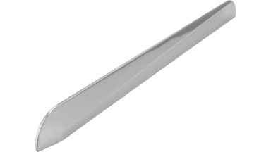 Griff Künzelsau Druckguss chrom glänzend - 310 mm lang vor weißem Hintergrund