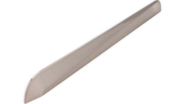 Griff Künzelsau Druckguss vernickelt feingeschliffen - 310 mm lang vor weißem Hintergrund