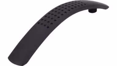 Griff Ladenburg Kunststoff gummieffekt schwarz - 137 mm lang  vor weißem Hintergrund