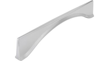 Griff Langenzenn Druckguss chrom glänzend - 173 mm lang vor weißem Hintergrund