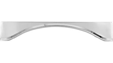 Griff Langenzenn Druckguss chrom glänzend - 173 mm lang  vor weißem Hintergrund