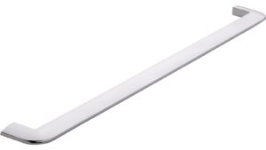 Griff Lauda-Königshofen Druckguss chrom glänzend - 342 mm lang  vor weißem Hintergrund